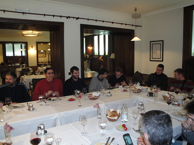 Dinner, Feb 3, at Klub knjizevnika