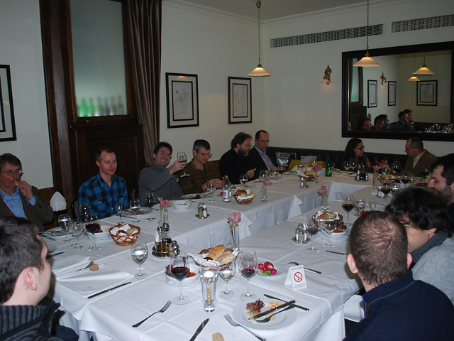 Dinner, Feb 3, at Klub knjizevnika